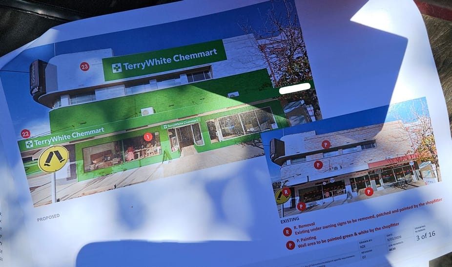Terry White Chemmart brand rollout signage installation brief and specification drawings reviewed by Blue Sky Signs Far South Coast installer